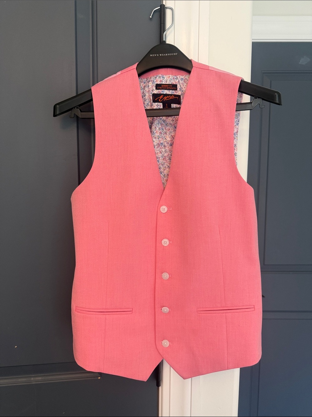 Egara Coral Pink Men's 3 piece suit